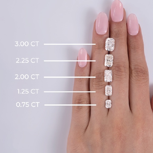 3 Carat Radiant Cut Hidden Halo Diamond Ring - Picture 9 of 9